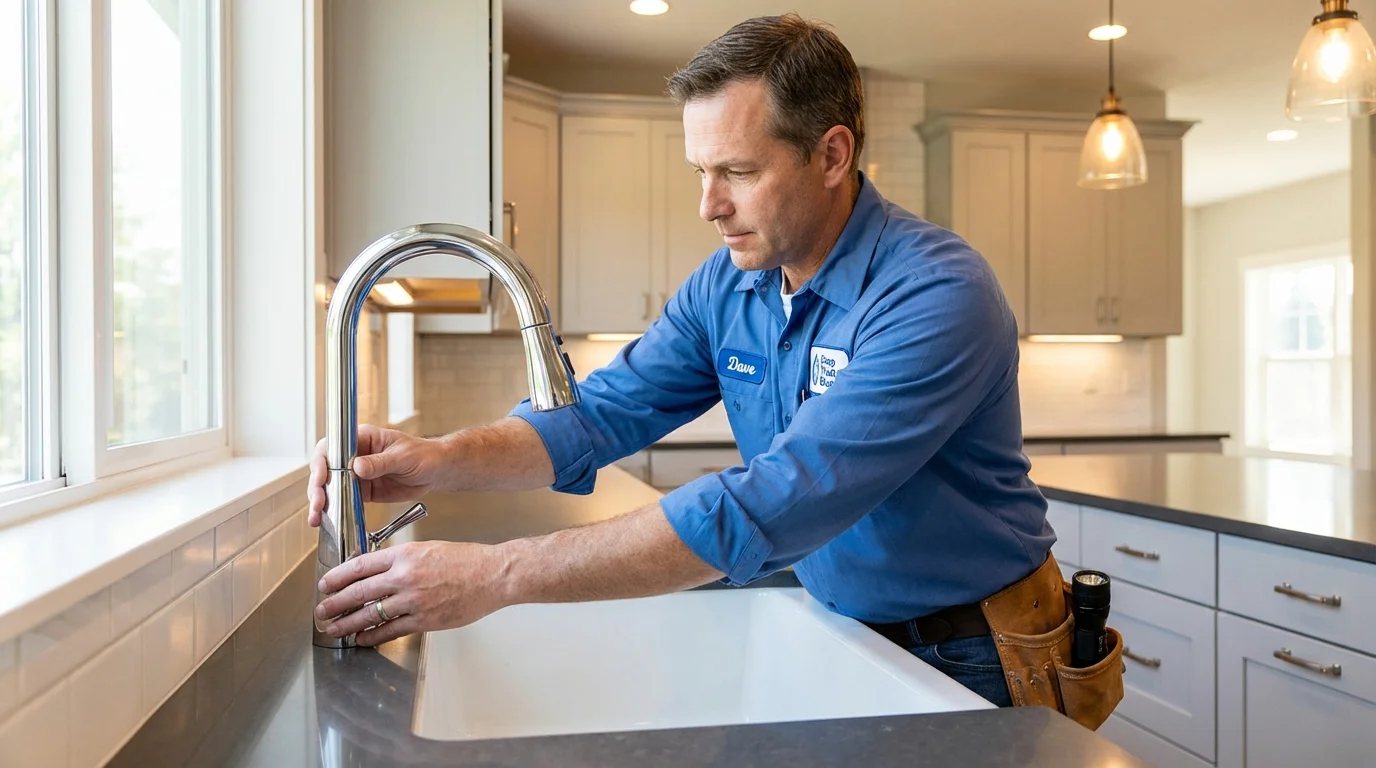 Kitchen faucet installation by Johns Plumbing LLC in Las Cruces